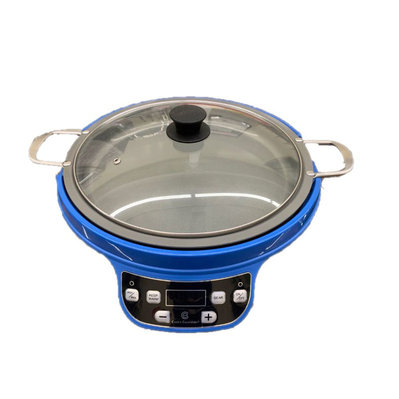 Cook's Essentials BBQ 12" Non Stick Induction Electric Griddle with